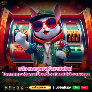 สล็อตเครดิตฟรีสมาชิกใหม่ โอกาสทองในการปั่นสล็อตโดยไม่ต้องลงทุน
