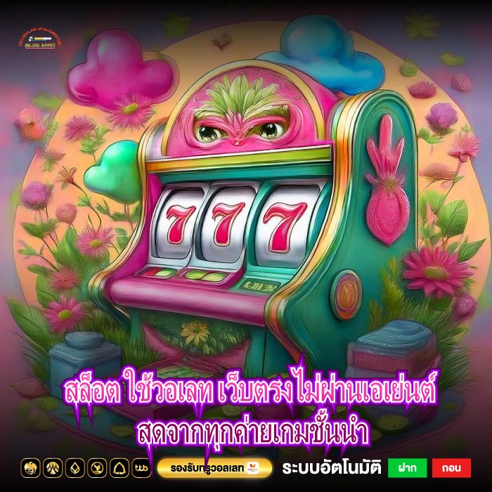 สล็อต ใช้วอเลท เว็บตรงไม่ผ่านเอเย่นต์ สดจากทุกค่ายเกมชั้นนำ